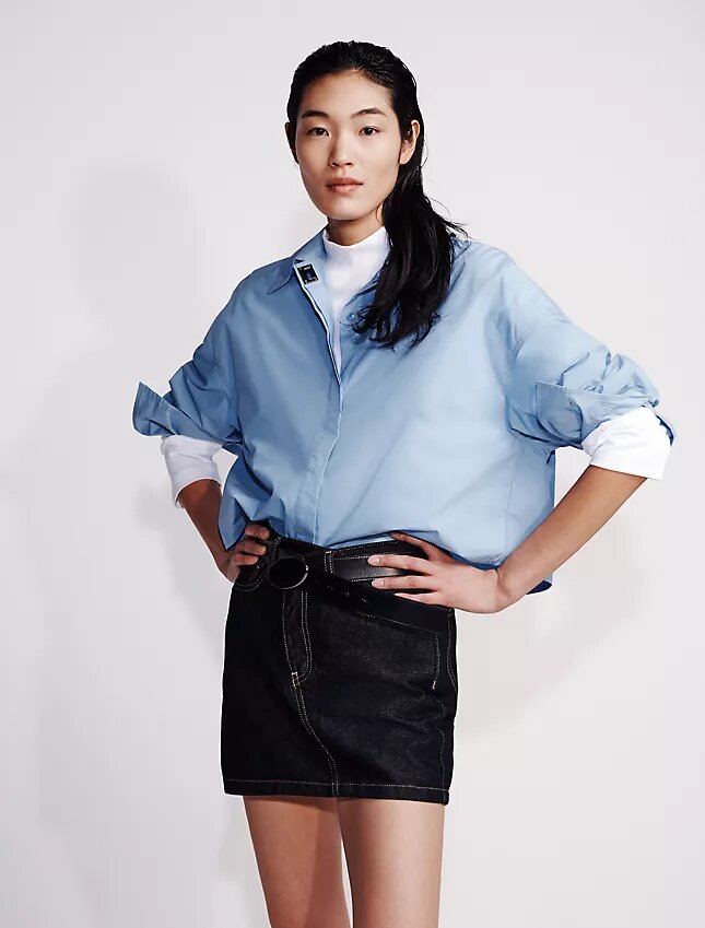 Asymmetrisk minikjol i Denim Asymmetrisk minikjol i Denim