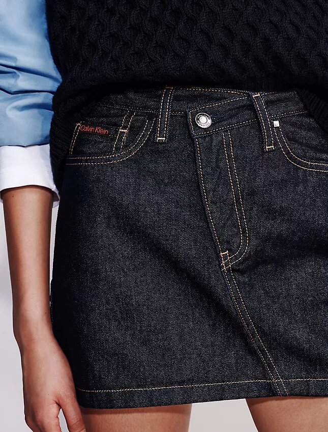 Asymmetrisk minikjol i Denim Asymmetrisk minikjol i Denim