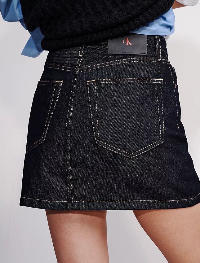 Asymmetrisk minikjol i Denim Asymmetrisk minikjol i Denim