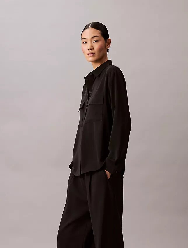 Avslappnad button-down Utility Shirt Avslappnad button-down Utility Shirt
