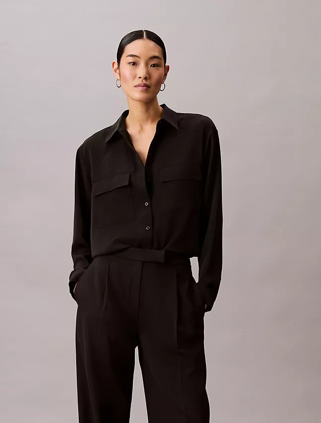 Avslappnad button-down Utility Shirt Avslappnad button-down Utility Shirt
