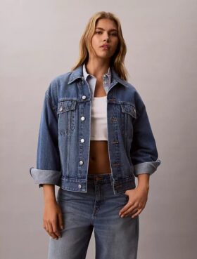 Avslappnad Denim Jacket