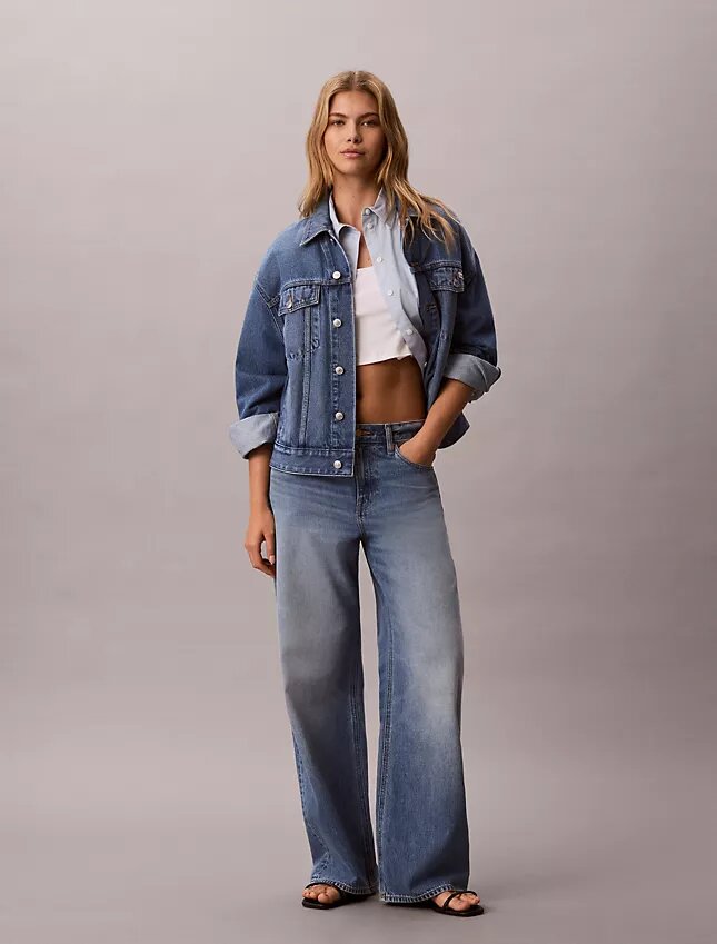 Avslappnad Denim Jacket Avslappnad Denim Jacket