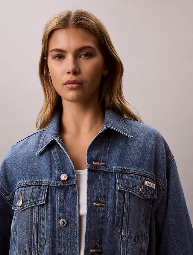 Avslappnad Denim Jacket Avslappnad Denim Jacket