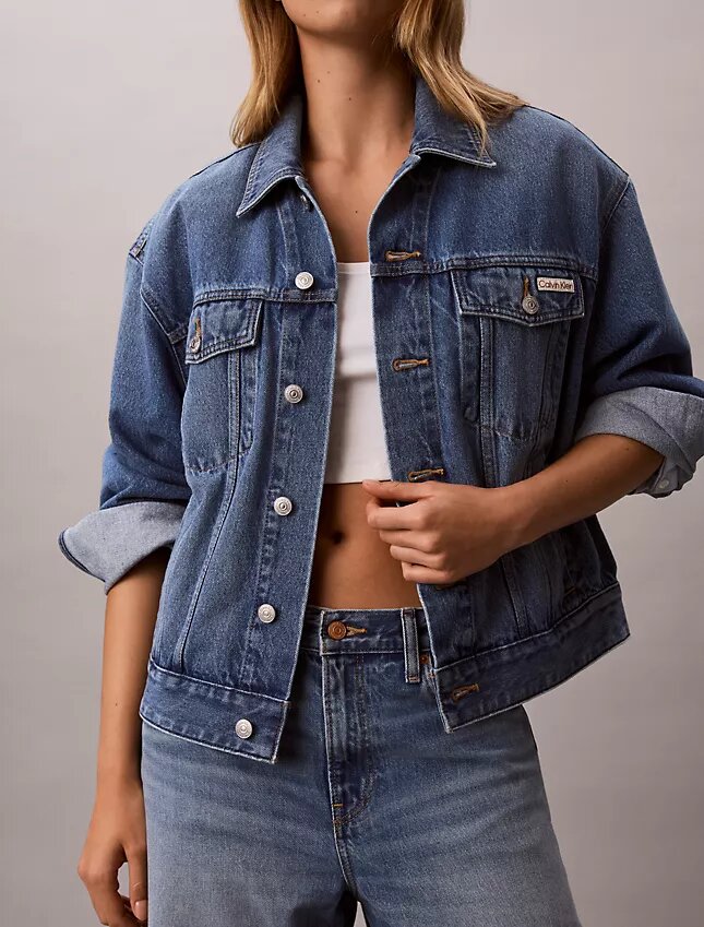 Avslappnad Denim Jacket Avslappnad Denim Jacket