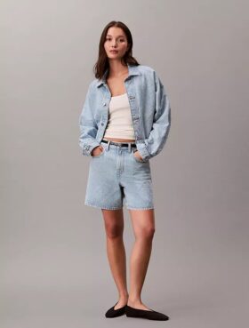 Avslappnad Trucker Jacket i denim