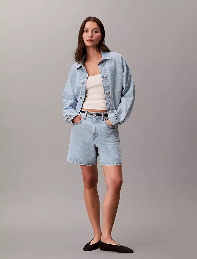 Avslappnad Trucker Jacket i denim Avslappnad Trucker Jacket i denim