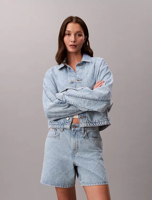 Avslappnad Trucker Jacket i denim Avslappnad Trucker Jacket i denim
