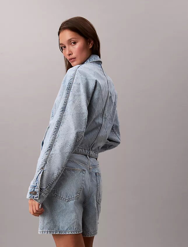 Avslappnad Trucker Jacket i denim Avslappnad Trucker Jacket i denim