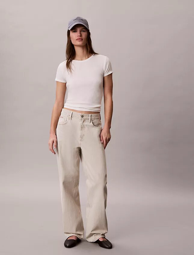 Avslappnade Barrel-Jeans Avslappnade Barrel-Jeans