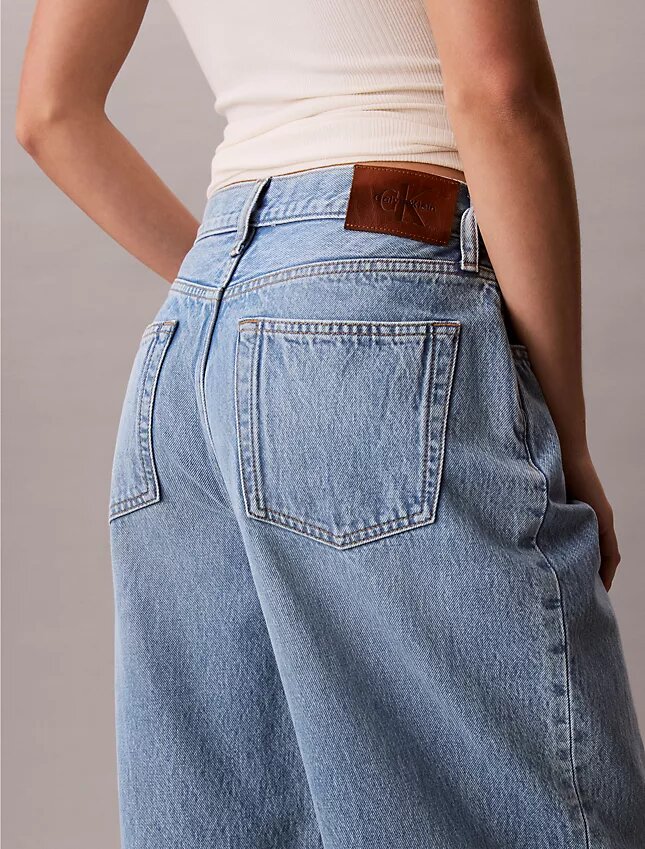 Avslappnade Barrel-Jeans Avslappnade Barrel-Jeans