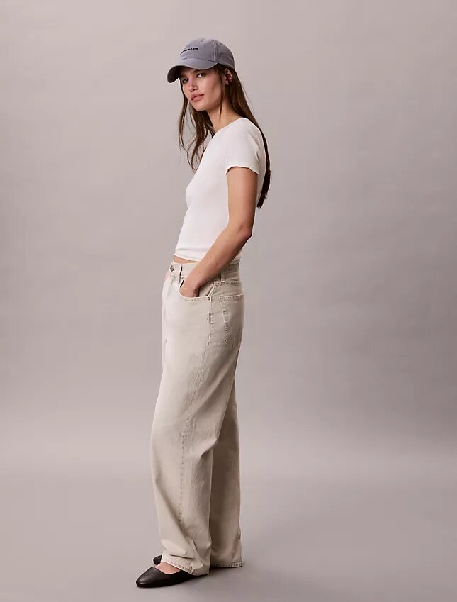 Avslappnade Barrel-Jeans Avslappnade Barrel-Jeans