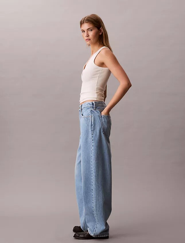 Avslappnade Barrel-Jeans Avslappnade Barrel-Jeans
