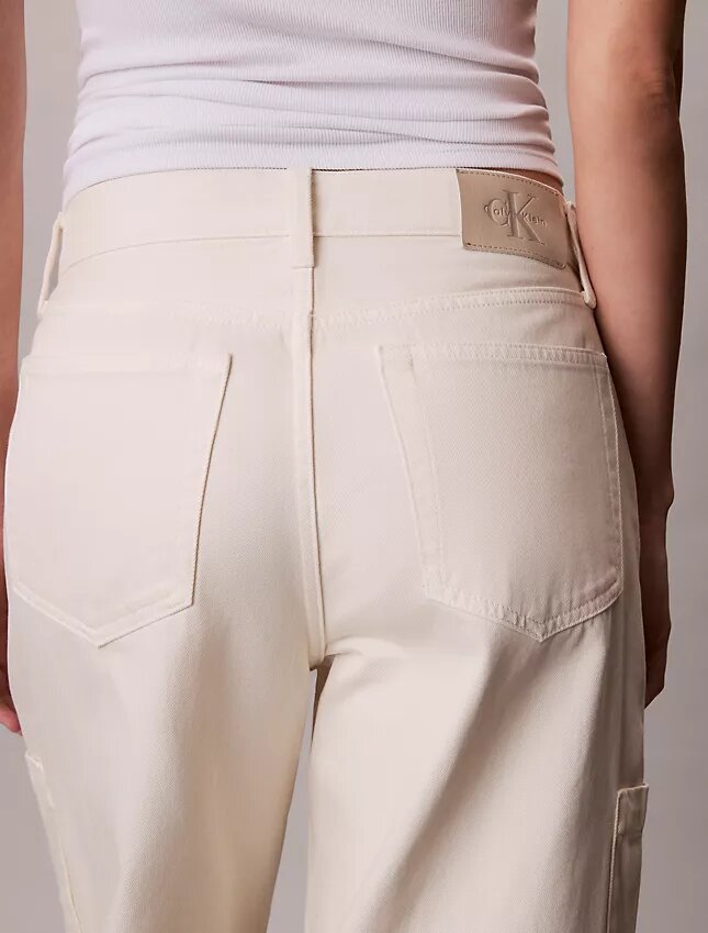 Avslappnade cargobyxor i Denim Avslappnade cargobyxor i Denim