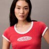 Baby-T-shirt i bomull och kashmir Baby-T-shirt i bomull och kashmir