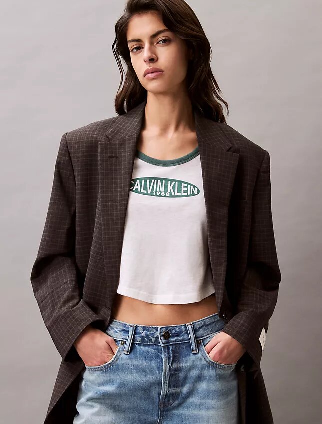 Baby-T-shirt i bomull och kashmir Baby-T-shirt i bomull och kashmir