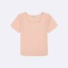 Baby-T-shirt med fyrkantig halsringning för flickor Baby-T-shirt med fyrkantig halsringning för flickor