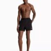 Badshorts i nylon med dragsko i midjan
