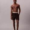 Badshorts med logotyp i midjan Badshorts med logotyp i midjan