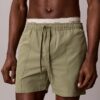 Badshorts med logotyp i midjan Badshorts med logotyp i midjan