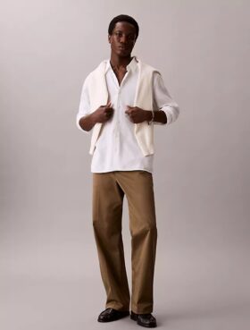 Baggy byxor i Cotton Stretch
