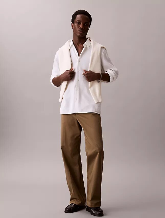 Baggy byxor i Cotton Stretch Baggy byxor i Cotton Stretch
