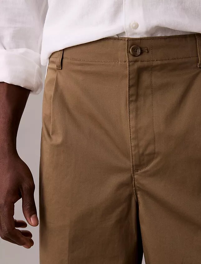 Baggy byxor i Cotton Stretch Baggy byxor i Cotton Stretch