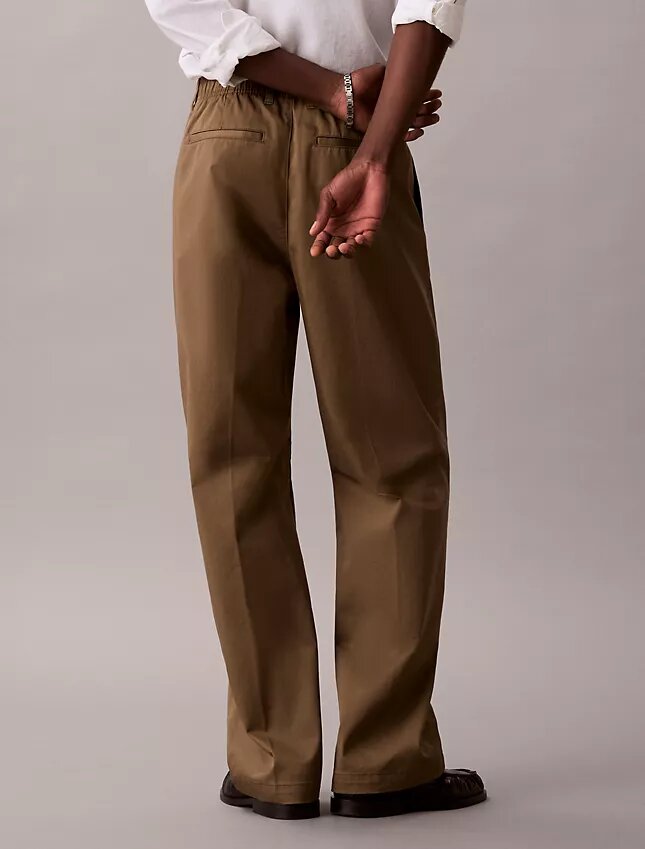 Baggy byxor i Cotton Stretch Baggy byxor i Cotton Stretch
