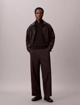 Baggy-byxor i Cotton Stretch bomullstwill