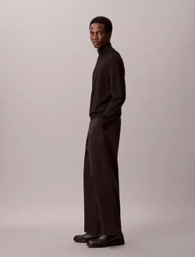 Baggy-byxor i Cotton Stretch bomullstwill