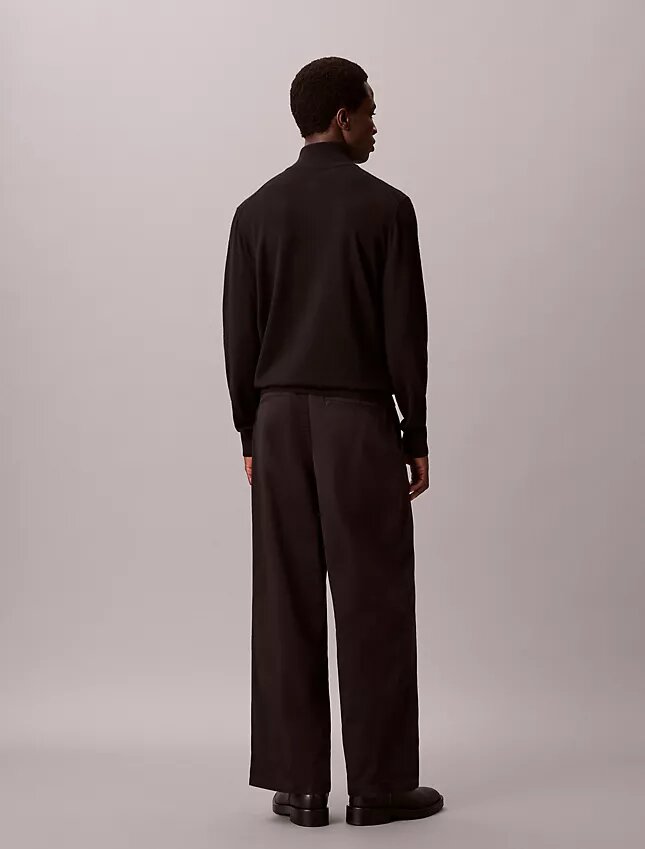 Baggy-byxor i Cotton Stretch bomullstwill Baggy-byxor i Cotton Stretch bomullstwill