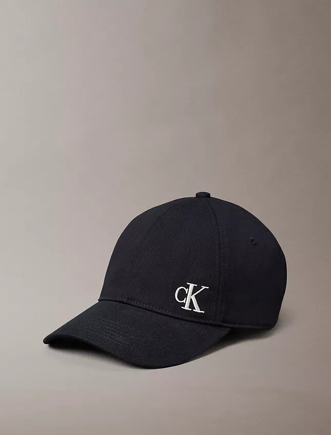 Baseballkeps i borstad bomullstwill med logotyp Baseballkeps i borstad bomullstwill med logotyp