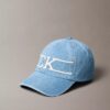 Baseballkeps i Denim med varsity-monogramlogotyp