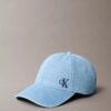 Baseballkeps i tvättad Denim med broderad logotyp Baseballkeps i tvättad Denim med broderad logotyp