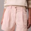 Bermudashorts i Cotton Stretch bomullstwill med veck Bermudashorts i Cotton Stretch bomullstwill med veck