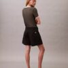 Bermudashorts i Cotton Stretch bomullstwill med veck Bermudashorts i Cotton Stretch bomullstwill med veck
