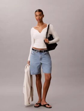 Bermudashorts i Denim