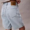 Bermudashorts i linneblandad, avslappnad Denim Bermudashorts i linneblandad, avslappnad Denim