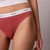 Bikini i stretchig bomullsribb Bikini i stretchig bomullsribb