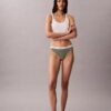 Bikini i stretchig bomullsribb