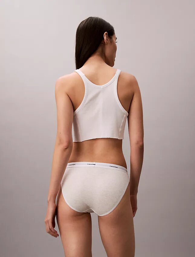 Bikini i stretchig bomullsribb Bikini i stretchig bomullsribb
