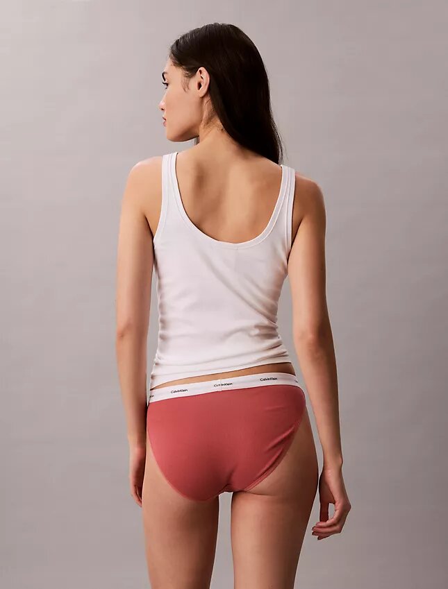 Bikini i stretchig bomullsribb Bikini i stretchig bomullsribb