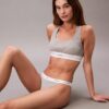 Bikini i stretchig bomullsribb Bikini i stretchig bomullsribb
