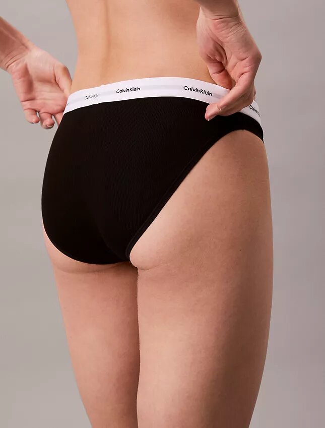 Bikini i stretchig bomullsribb Bikini i stretchig bomullsribb