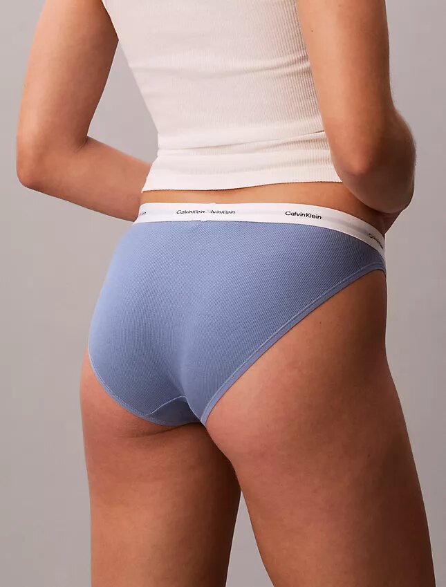 Bikini i stretchig bomullsribb Bikini i stretchig bomullsribb