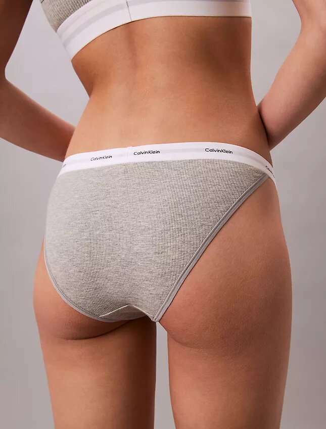 Bikini i stretchig bomullsribb Bikini i stretchig bomullsribb