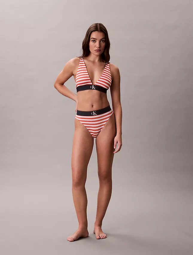 Bikini med hög midja i stretchig Microfiber med grafiskt Monogram Bikini med hög midja i stretchig Microfiber med grafiskt Monogram