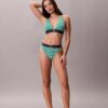 Bikini med hög midja i stretchig Microfiber med grafiskt Monogram Bikini med hög midja i stretchig Microfiber med grafiskt Monogram
