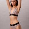 Bikini med hög midja i stretchig Microfiber med grafiskt Monogram Bikini med hög midja i stretchig Microfiber med grafiskt Monogram