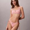 Bikini-underdel med grafiskt Monogram och knytband på sidan